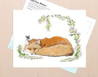 Red Fox Mama Art