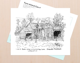 Farm Animal Corral Art