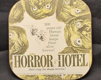 Horror Hotel  (1960) Movie Poster MDF Coaster