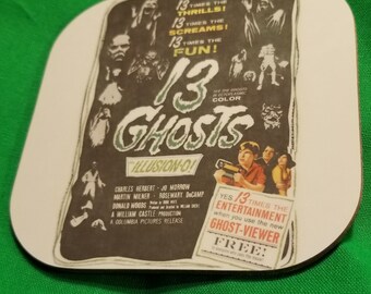 13 Ghosts (1960) Movie Poster MDF Coaster
