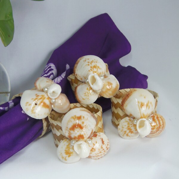 Seashell Napkin Ring Etsy