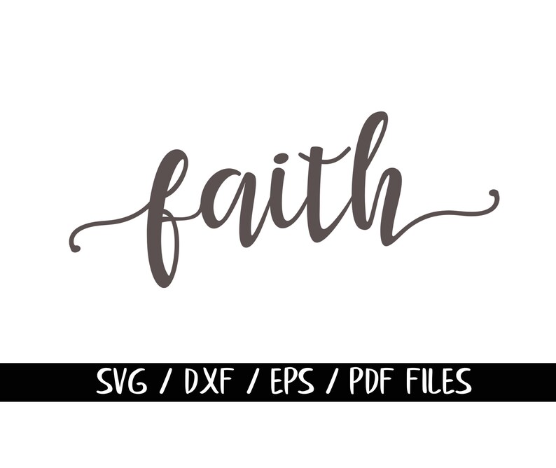 Faith SVG Cricut File Faith clipart Christian SVG Jesus | Etsy