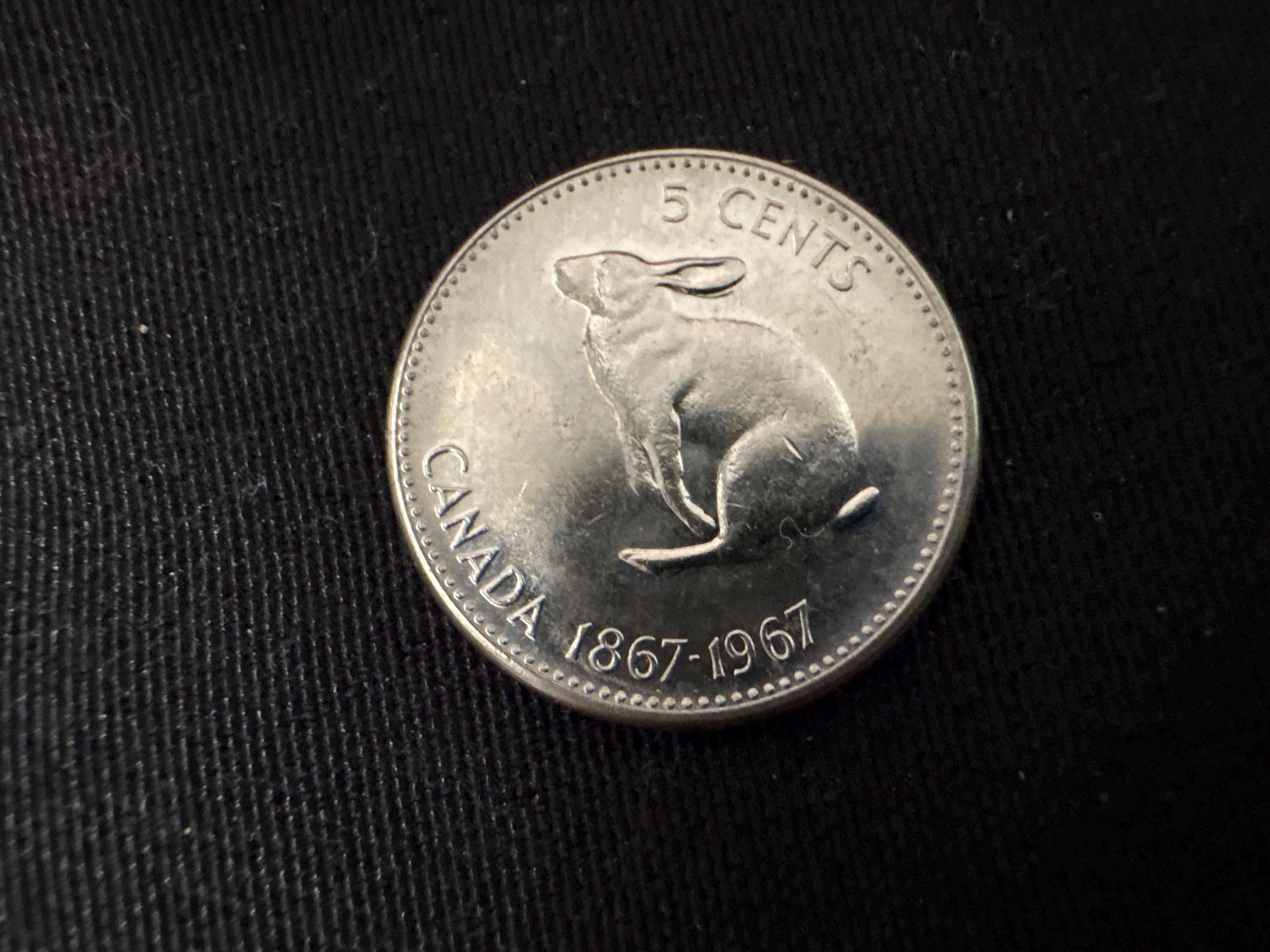 1967 Canada- Lucky Rabbit Nickel - Bright Uncirculated - Etsy