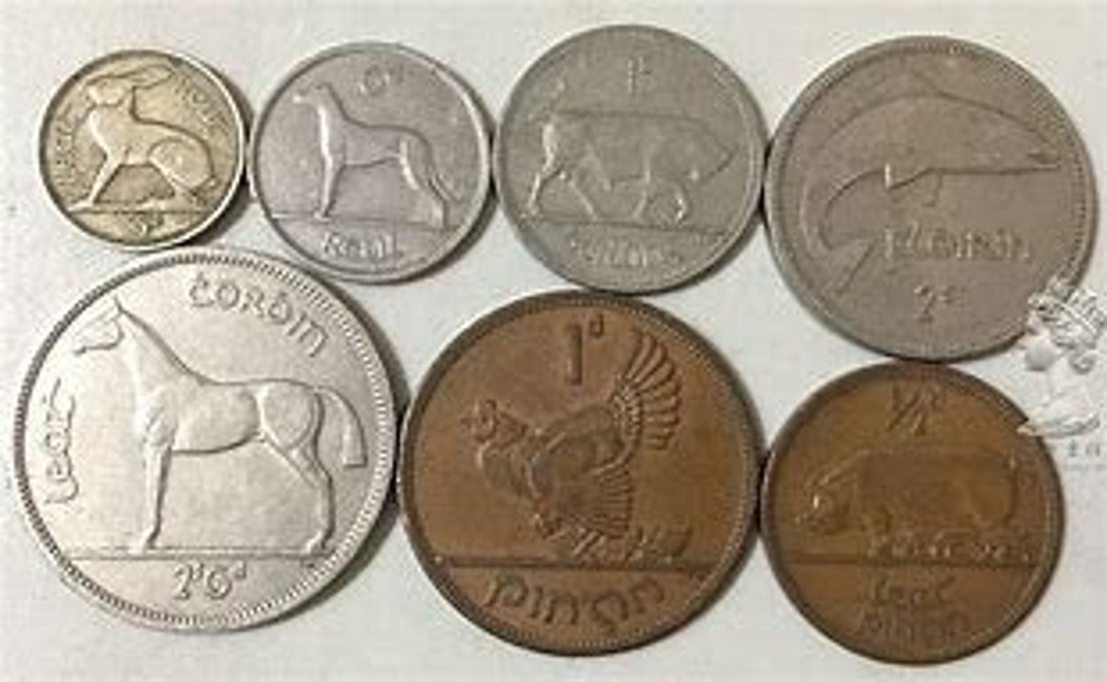 Ireland coin set 7 coins all pre 1969 Irish Republic. Etsy