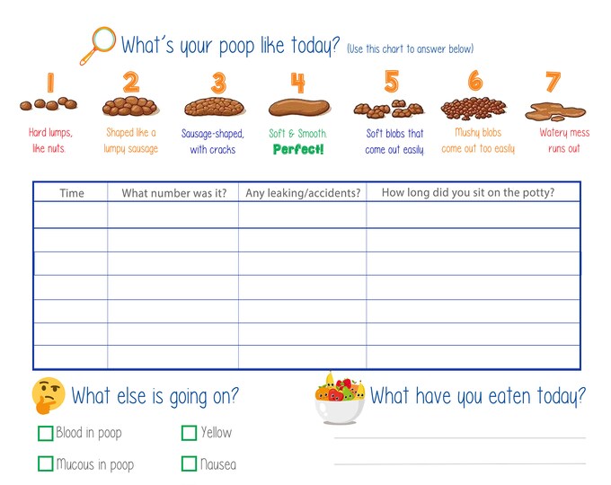 Printable Poop Diary Journal for Kids - Etsy
