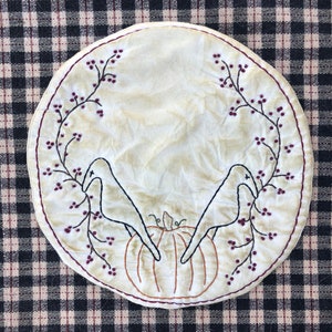Tapete para velas Cuervos de calabaza