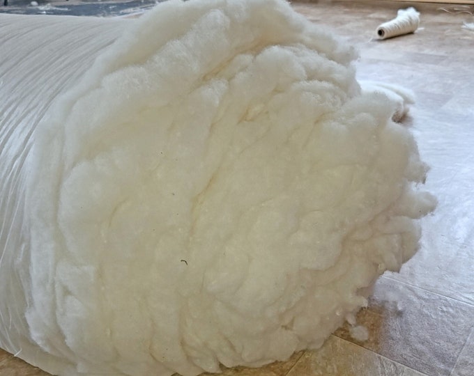 Needle Felting Wool, Wool Batting, Batts, Storm Cloud Gray, Grey, Wet