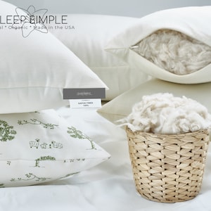 Kapok Pillow Adjustable Vegan Down Soft Support