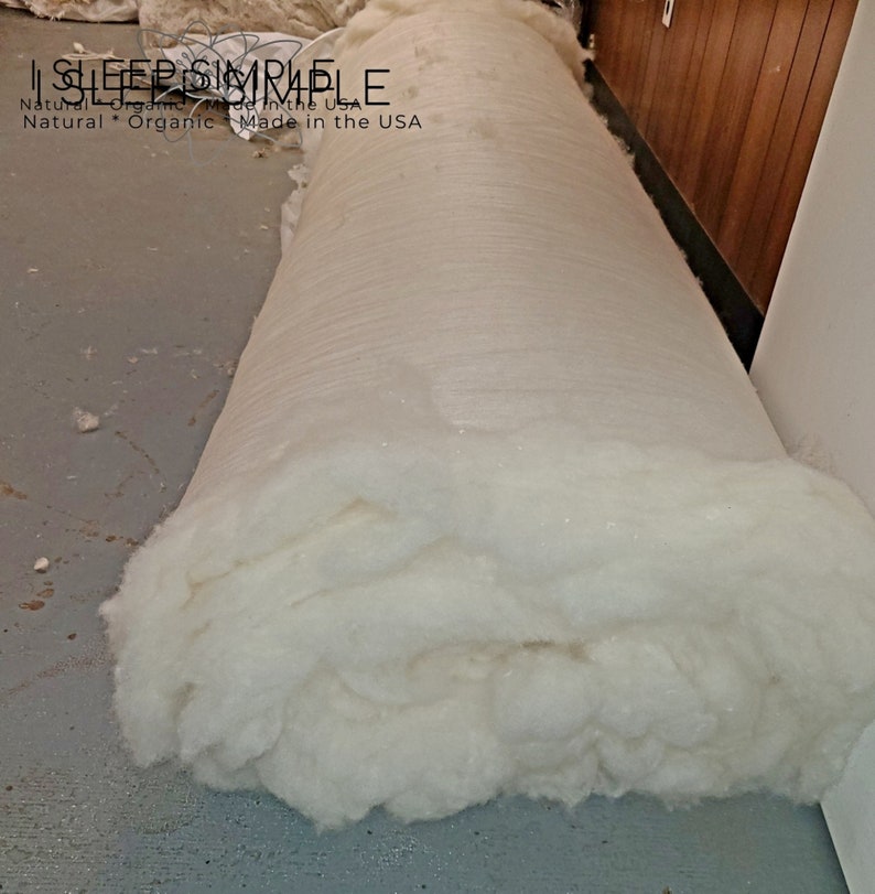 Natural Wool Batting Core Wool Carded Wool Etsy