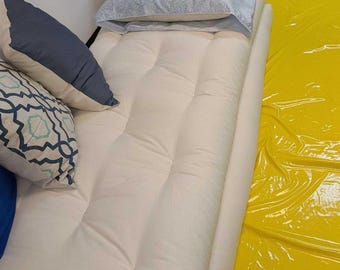 Organic Cotton & Wool Shikibuton – GOTS Certified, Available in 3" - 5" Thicknesses | Handmade in the USA