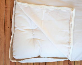 Organic Cotton Waterproof Mattress Protector, Quiet Zippered Cover, Breathable GOTS Certified, Made in USA