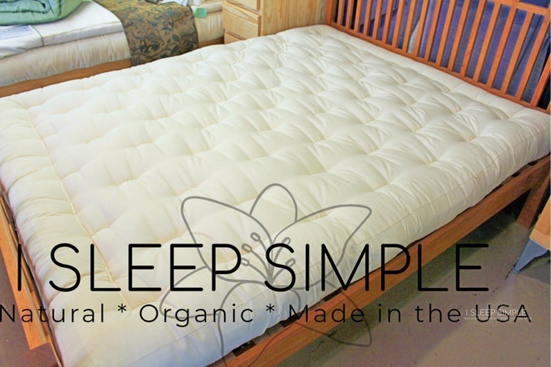 FIRM Cotton & Wool Futon Made in the USA Etsy