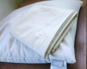 Organic Cotton Pillowcase: 300 Thread Count, Soft Sateen