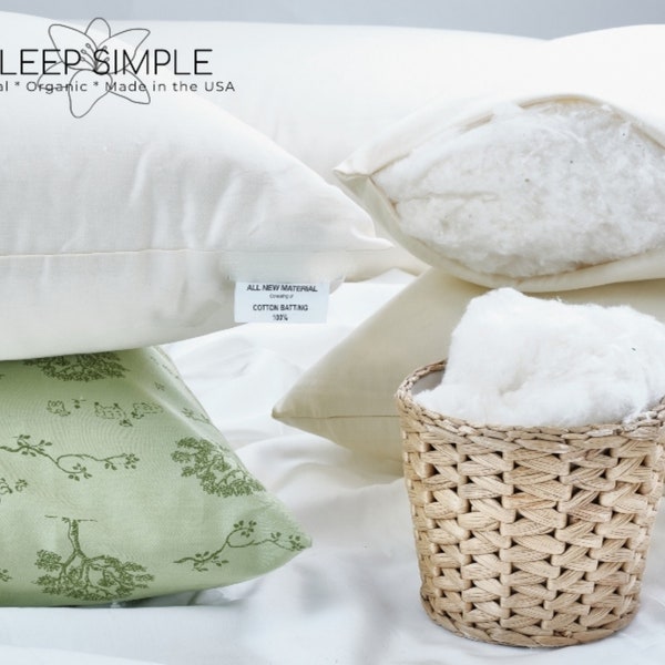 Organic Pillows Made in Usa Etsy