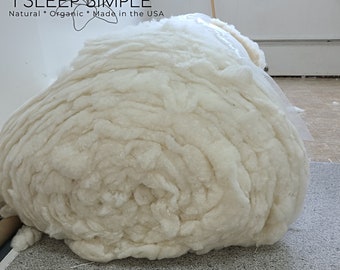 Organic Core Wool Batting | Felting & Stuffing Fiber