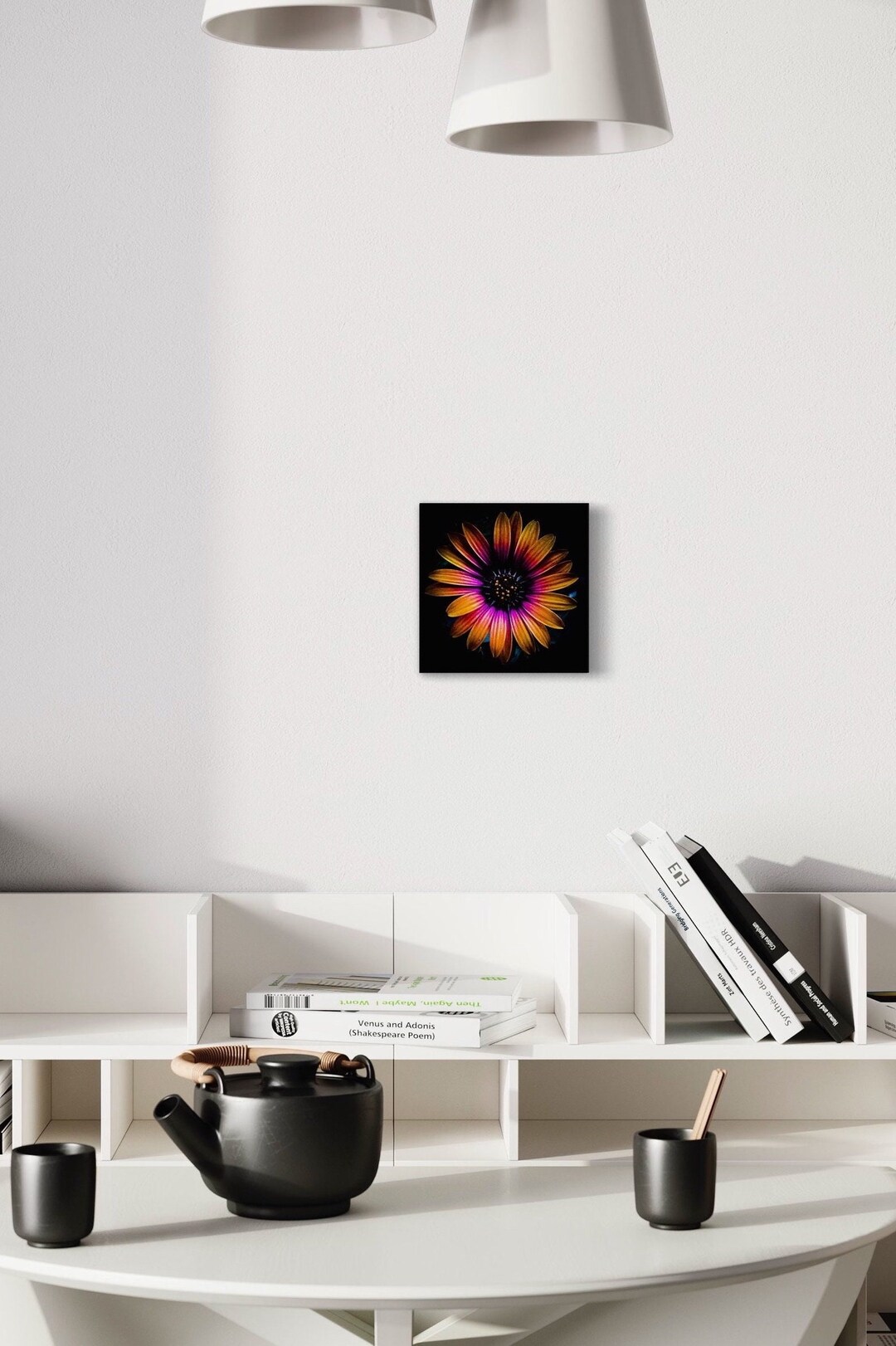 Orange Flower Canvas Print Flower Wall Art by Michelle Etsy