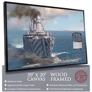 Olympic - Old Reliable - 30"x20" Canvas | INCLUDES: Deck Fragment