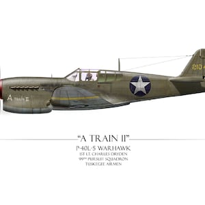 Un tren II P-40L-5 Warhawk - Lámina artística de Craig Tinder