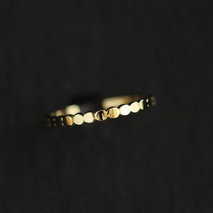 IN STOCK 9k Solid Gold Ring, Minimalist Simple Stacking Stackable Ring, Dainty Gold Ring, Statement Solitaire Ring