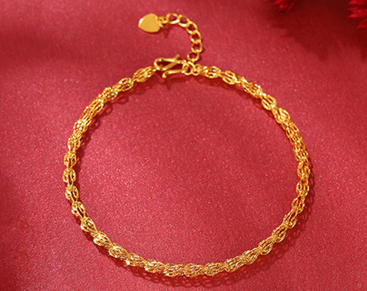 Real Gold 24k Phoenix Temple Jewellery Bangles Gold Bracelet Womens  Imitation Color Mid Autumn Gift, Pure 18k 999 Plated Gold Jewelry From  Nan05, $7.7 | DHgate.Com
