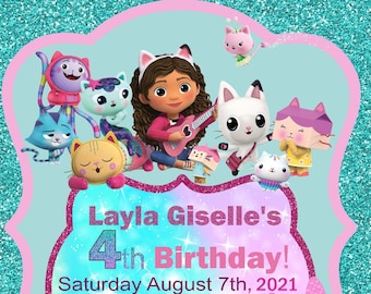 Gabby's Dollhouse Birthday, Gabby's Dollhouse Invitation, Gabby's Dollhouse Birthday, Gabby's Dollhouse Party, Gabbys Dollhouse