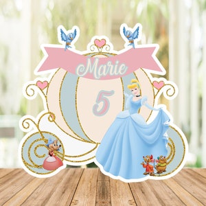 Custom CINDERELLA Cake Topper, Printable Cinderella Cake Topper, Cinderella Centerpiece, Digital Download Cinderella, Princess Cinderella