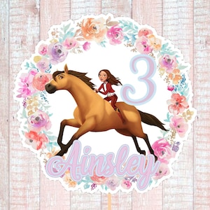 Custom Spirit and Lucky  Cake Topper PRINTABLE | Digital Party Supplies