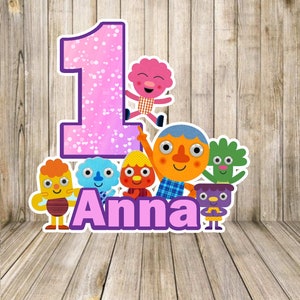 Custom Super simple song cake topper girl , digital file