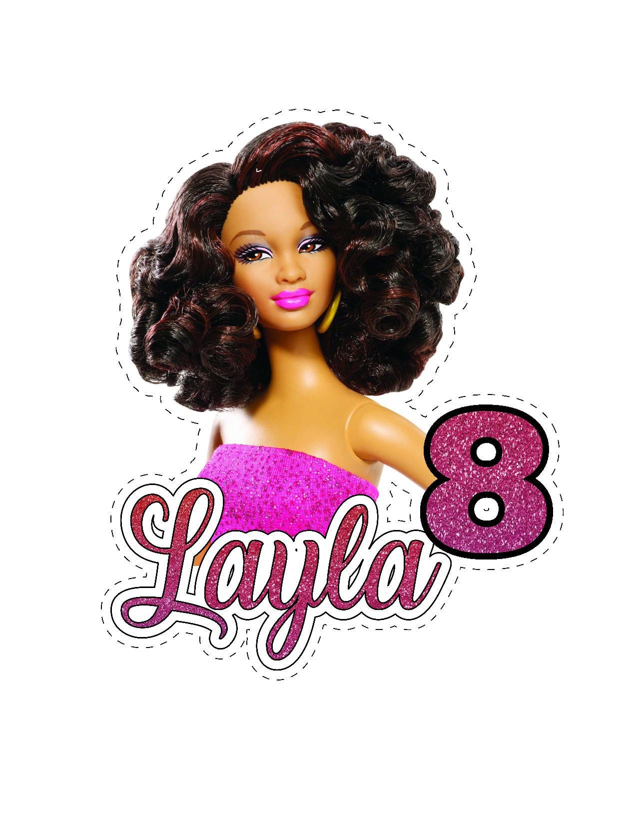 Black Barbie Cake Topper