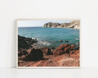 Red Beach Unframed Photo Print