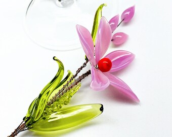 Glass Flowers Etsy