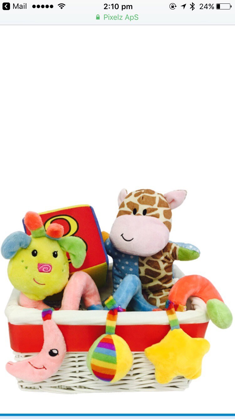Baby hamper soft toys new baby toy hamper unisex bright | Etsy