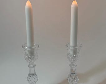 Cristal d’Arques Crystal Candlesticks, 7 Inch France