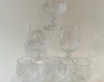 Cristal d’Arques Longchamp Crystal Brandy Glasses (Set of 8) – Made in France