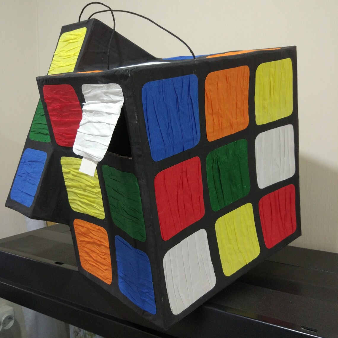 Rubiks cube pinata for boys party Cube pinata Childs party Etsy