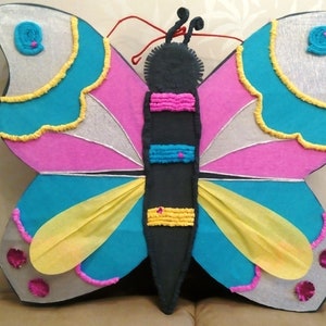 Pinata butterfly for girls birthday party, Outdoor party game, Pinata for her, Summer party decor, Custom Made pinata, Childs party pinata