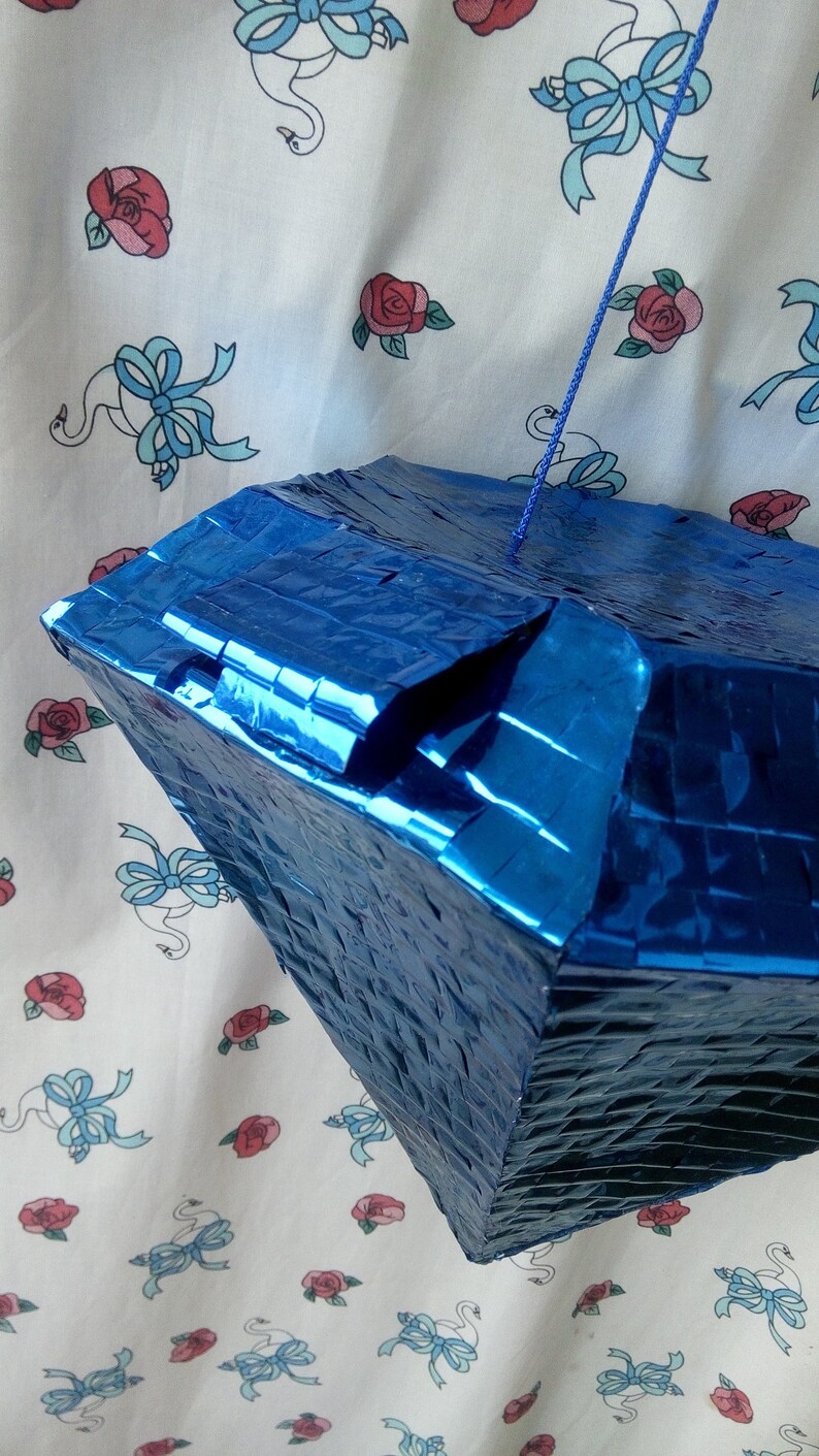 Designer pinata Engagement pinata Proposal pinata Metallic Foil diamond Blue diamond pinata Valentine\u2019s day pinata Milestone birthday