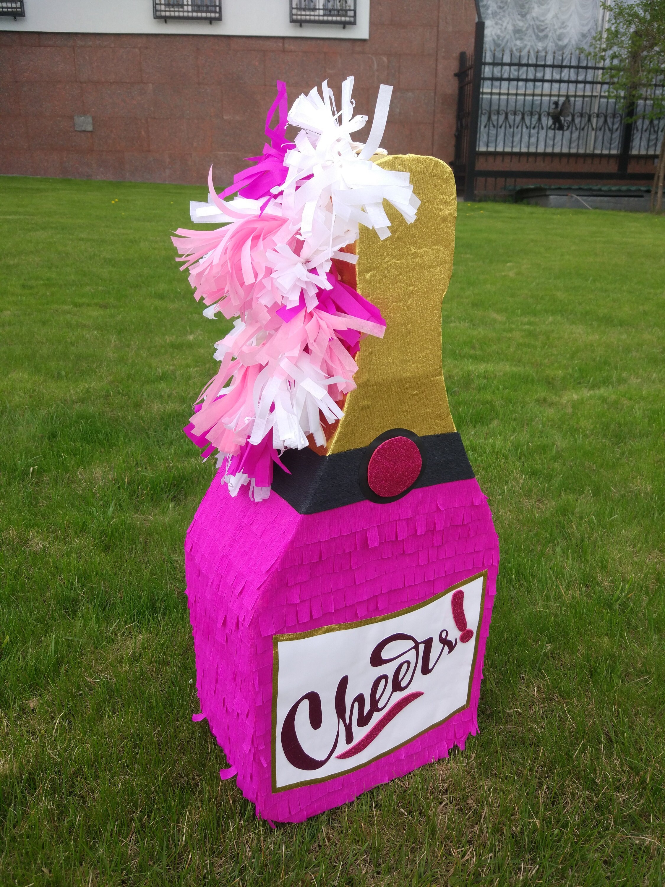 Champaigne pinata Bottle booz alcohol pinata Adult pinata Etsy