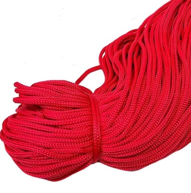 Pinata Rope Rope for Pinata Hanging Macrame Polyester Soft Rope 4 Mm Rope  for Crocheting and Crafts Polypropylene Cord Bulk Knitted Rug Rope 