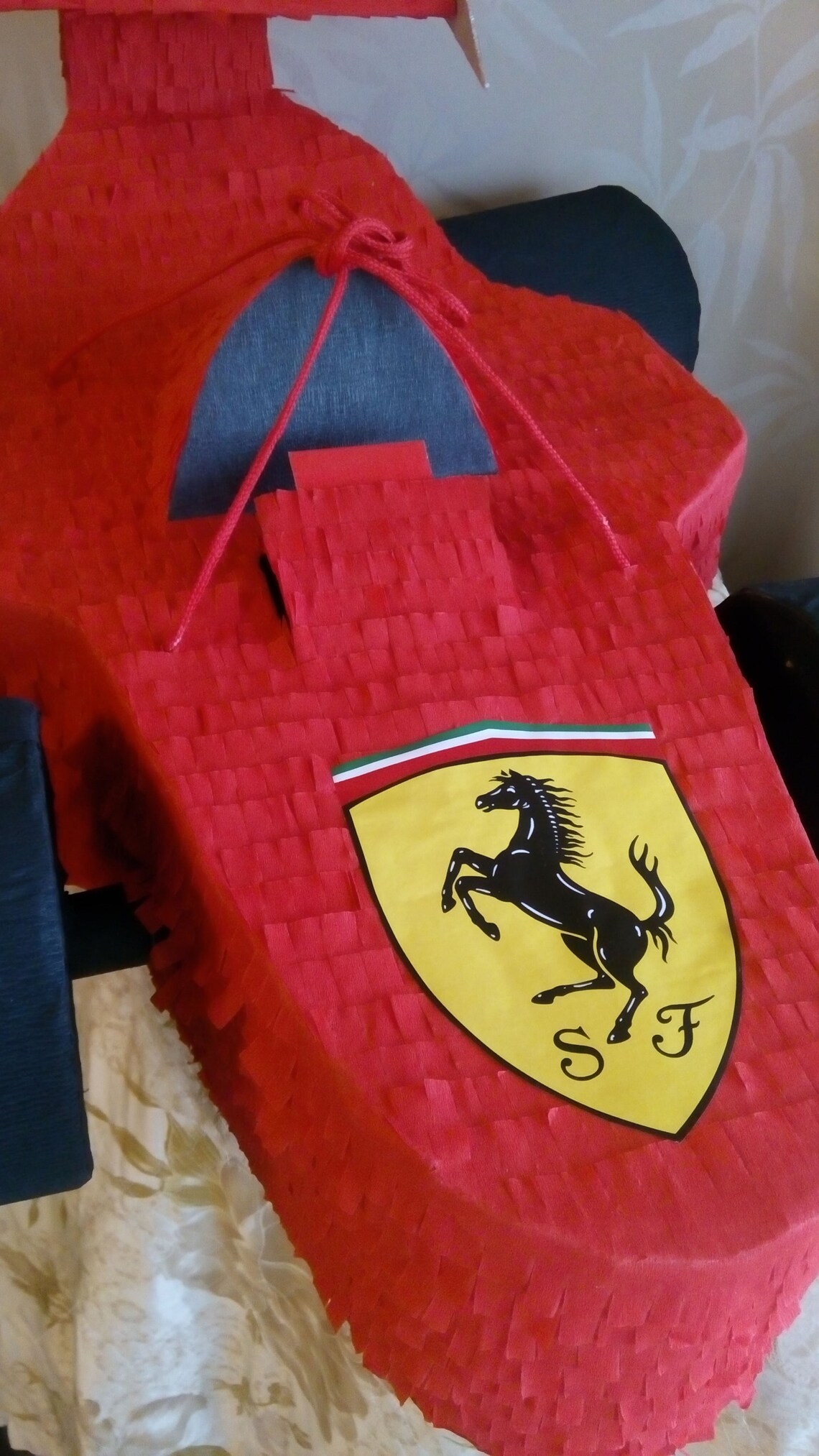 Race Car 3D pinata for boy Red car pinata Ferrari pinata Etsy