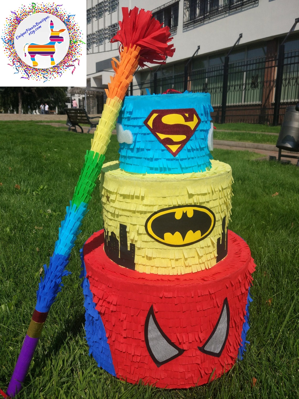 Avengers Superhero pinata superhéroes fiesta para niño Etsy
