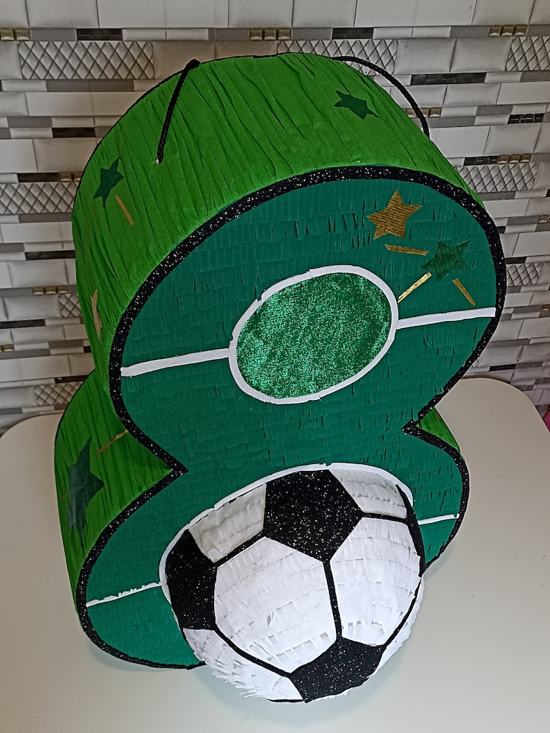 Soccer Ball Pinata for Boy Football Game Party Sports Etsy
