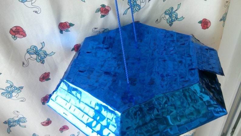 Designer pinata Engagement pinata Proposal pinata Metallic Foil diamond Blue diamond pinata Valentine\u2019s day pinata Milestone birthday
