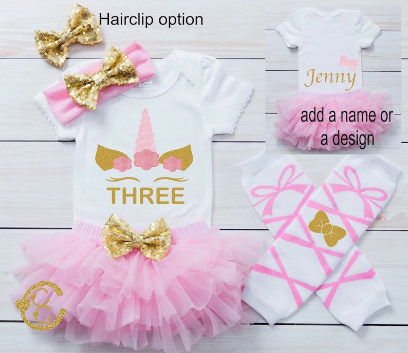 Custom Shirt 3rd Birthday Outfit For Girl Unicorn Themed Birthday Outfit Third Birthday Outfit Girl Personalized Unicorn Birthday Outfit