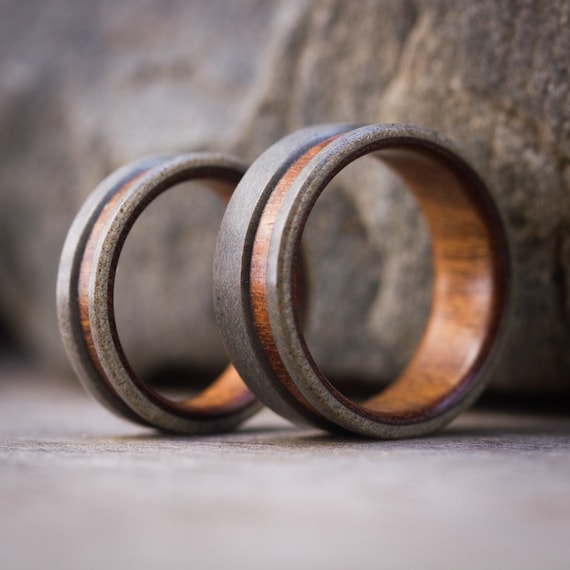 Solid wood wedding rings sale