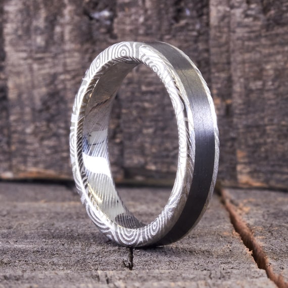 Women's carbon fiber wedding ring sale