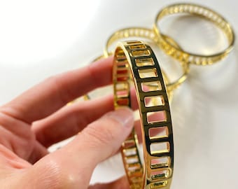 Solid Brass Bracelet - Etsy