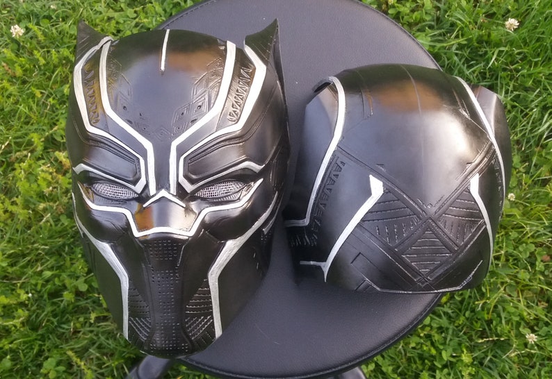 Black Panther Helmet Wearable & Finished 1/1 Life Size Replica - Etsy