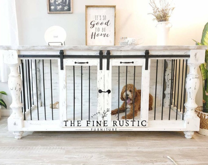 farmhouse double dog kennel