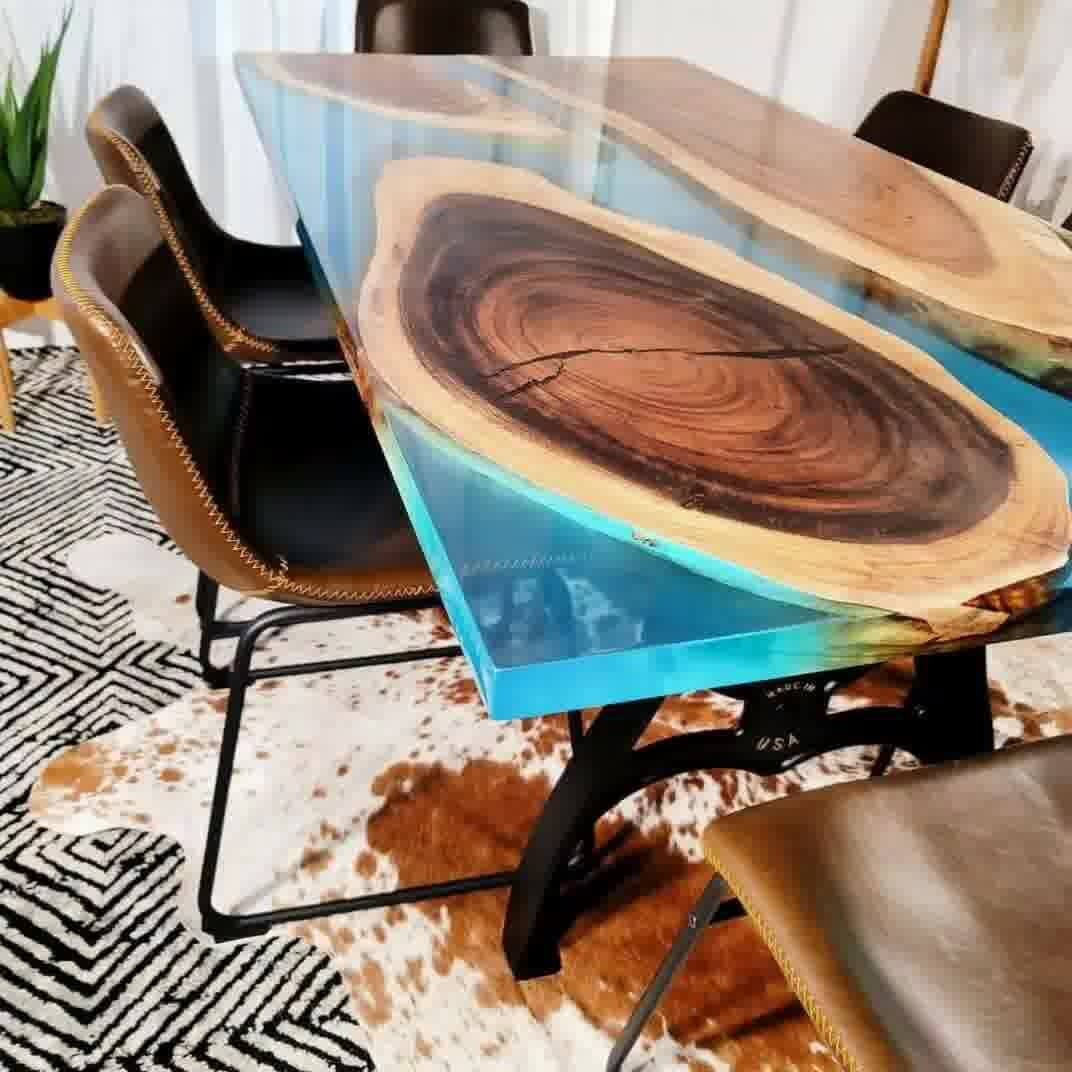 ON SALE_EPOXY TABLES Live Edge Resin Tables Dining Table Etsy